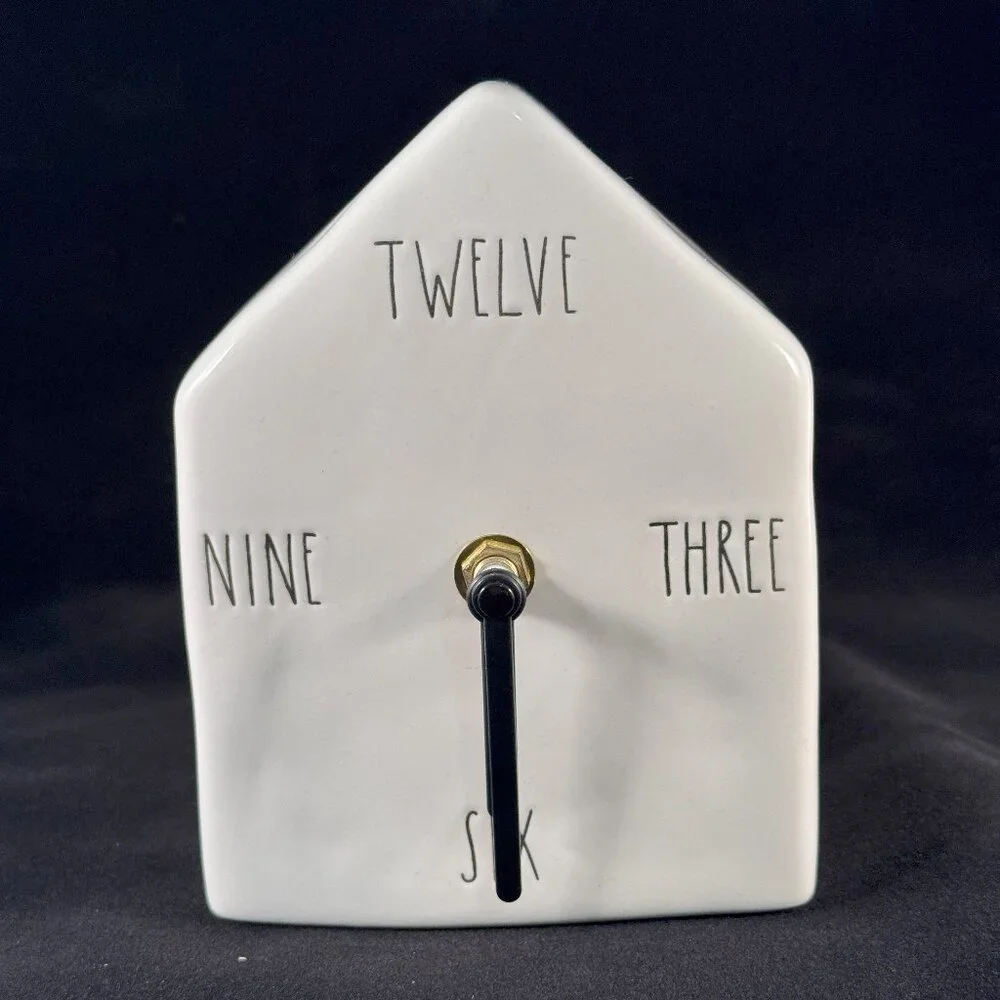 Rae Dunn by Magenta Birdhouse Clock Ceramic Birdhouse Clock 2019